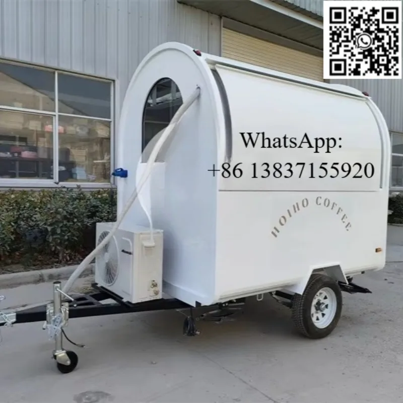 Rimorchio Personalizzato per Food Truck, Rimorchio Mobile per Fast Food, Pizza, Hamburger, Hot Dog, Attrezzatura per Catering UE - immagine 3