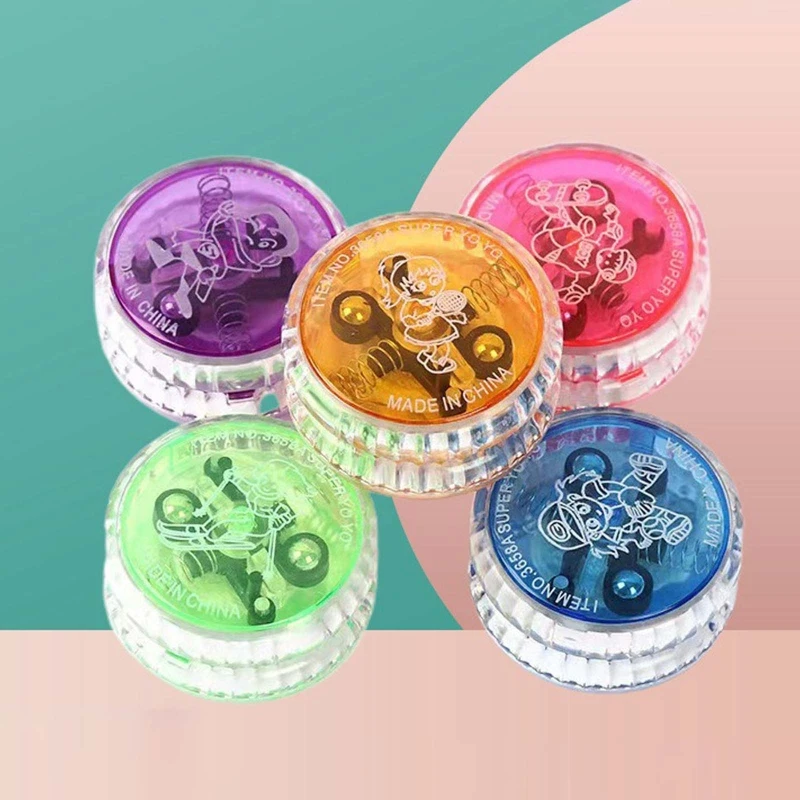 Children Sports Yo Yo Ball Luminous Yo-yos Balance Coordination Toy Easy Return Finger Flexibility Training Toy