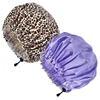 Shower Caps Reusable Waterproof Bath Cap Extra Large Shower Cap Double Layer with PEVA Lining Adjustable Elastic Band 1