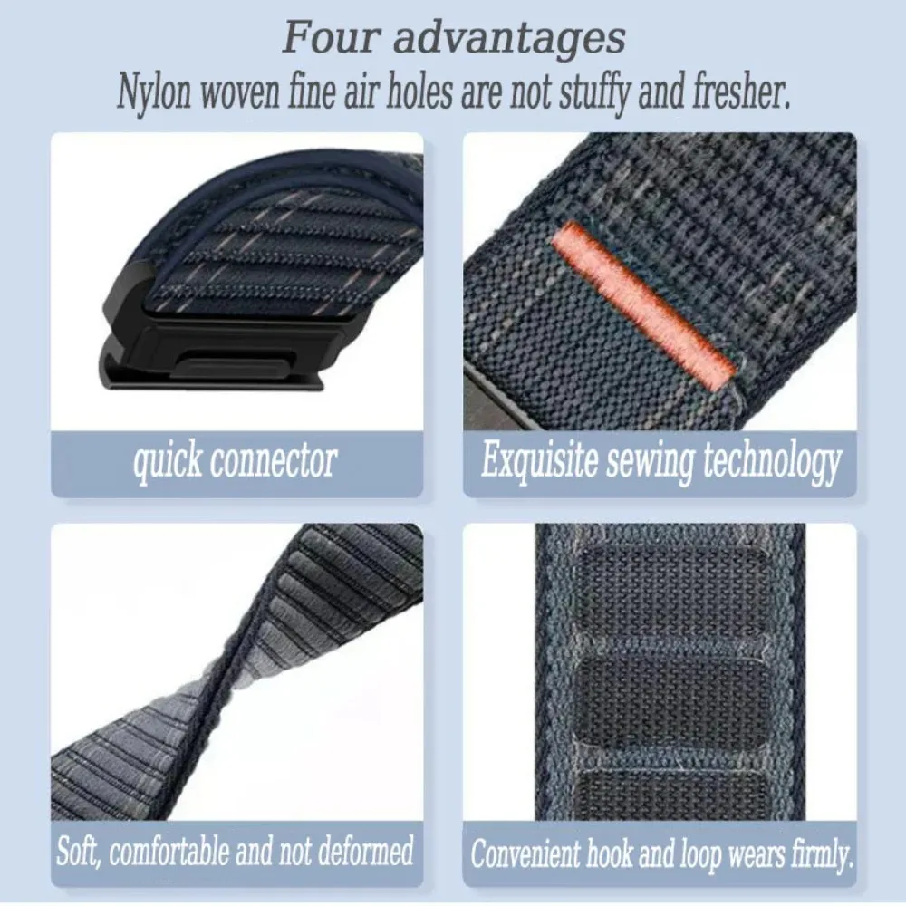 Wave Pattern Braided Nylon Strap - Enhanced Replaceable Band