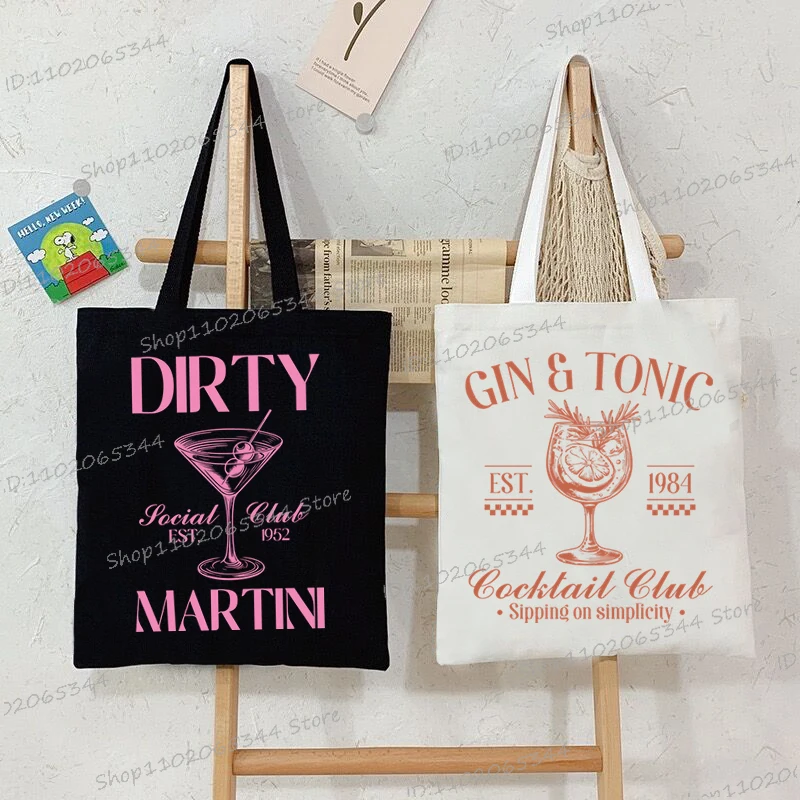 Damen Umhängetasche Mit Cocktail-print Handtasche Für Damen_voghion.com