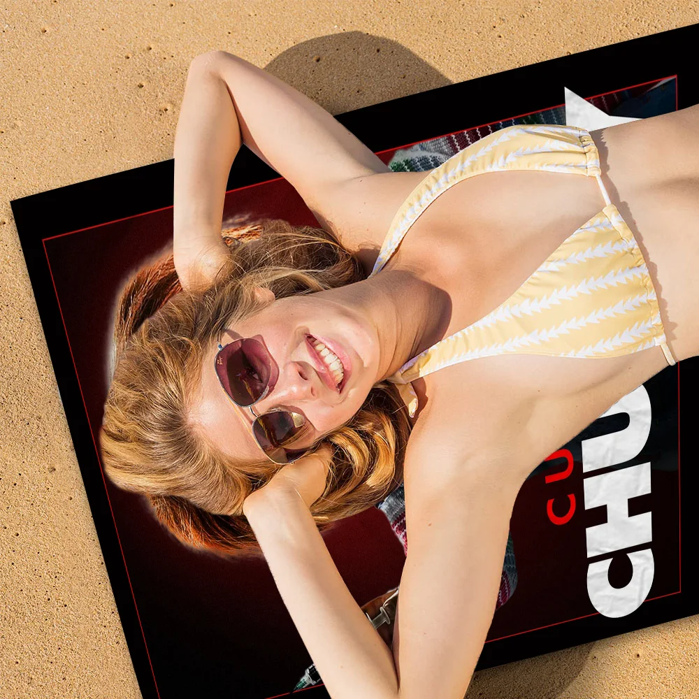 B-bride of C-chucky Beach Towel For Kids Personalized Bath Towel Pool Towel Vacation Gift Picnic Towel Party Gift 6