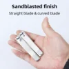 Sharp Durable Nail Clippers Set, 2pcs Carbon Steel Rotating Traditional Design Sanded Finish Curved and Straight Blades Ergonomi 4