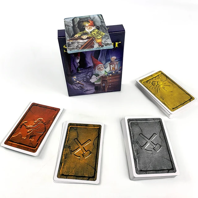 Cartes de jeu de société jeux de Table nain or Mine creuser mineur jeu de société, cartes Version anglaise jeux interactifs en famille outils 3