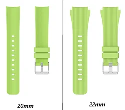 Premium Silicone Watch Band Strap - Universal Design - 20mm (Green)