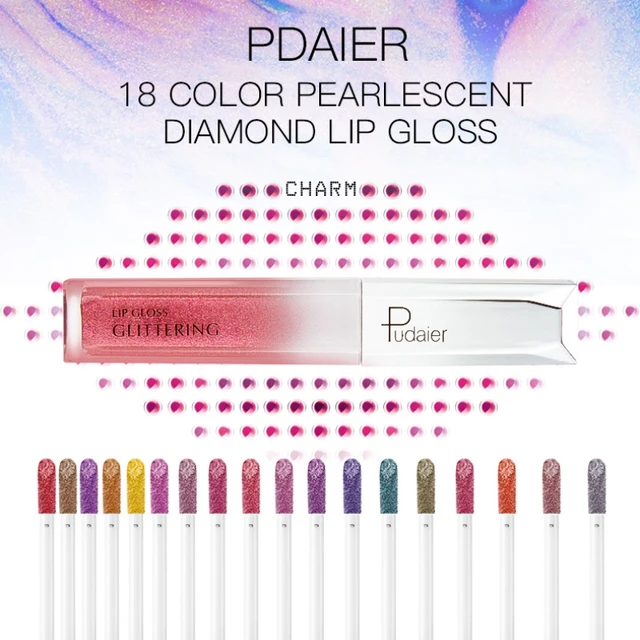 1PC Glitter Lip Gloss Matte & Shiny - Waterproof, Long Lasting , Non-Sticky, Vegan - for Party, Wedding, Daily Makeup