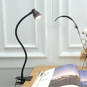 독서용 책상 램프, 미니멀리스트 LED 클립, 학생 작업, 눈 보호, 독서 침실 침대 옆, 기숙사 USB 조명