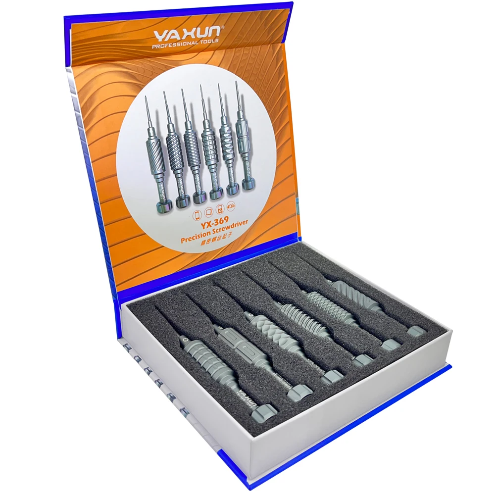 YAXUN-Alta Dureza Precisão Chave De Fenda Set para Celular