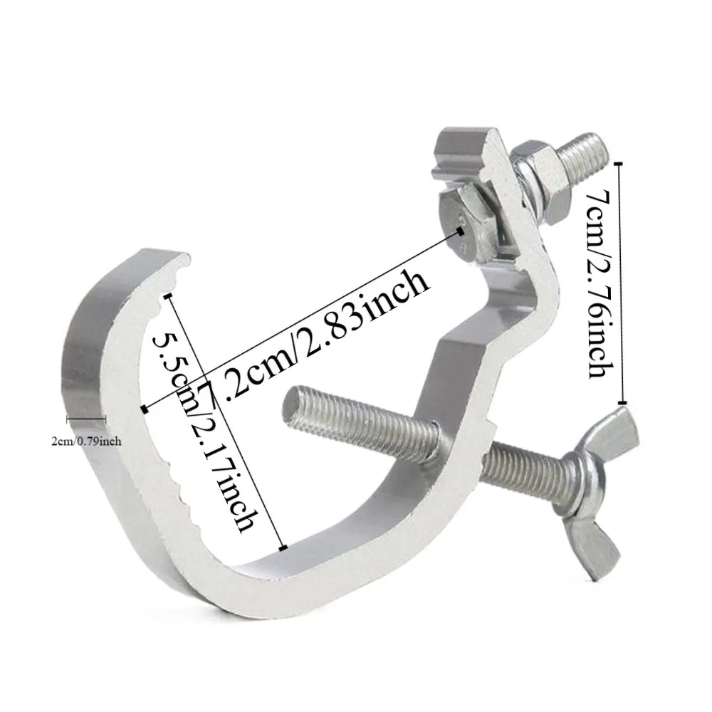 10pcs Stage Lights Hangings Light Hook Par Lamp Fixed Clip Aluminum Alloy Stage Lights Clamps Lights Clamp Bracket