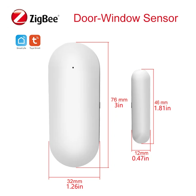 Smart ZigBee Door Window Door Gate Sensor Detector Smart Home Security Alarm System Smart Life Tuya App Remote Control 4