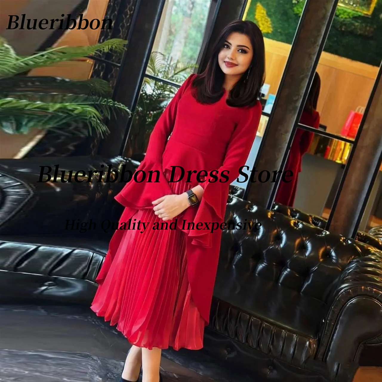 BlueribbonRobesdeRhcolrondpourfemmessaoudiennesrobedesoire