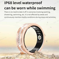Diamond Fashion Women Smart Ring With Box IP68 Waterproof Lady ring Heart Rate Health Monitor Sports Pedometer Fitness Rings New - Image 6