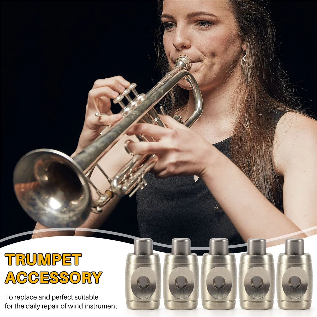 5 Pcs of Set Trombone Spit Valve Water Key Accessory for Trumpet Lovers