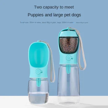 Gourde Portable 2-en-1 pour Chien - Distributeur d'Eau et Nourriture de Voyage - 2026 - Doglovedesign : Vêtement et accessoires pour chiens
