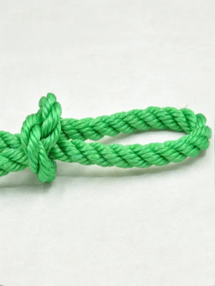 Green Nylon Woven Plastic Rope Truck Cargo Binding Clothes Drying Cord Durable and Sturdy Outdoor Construction Pull Cordage 2