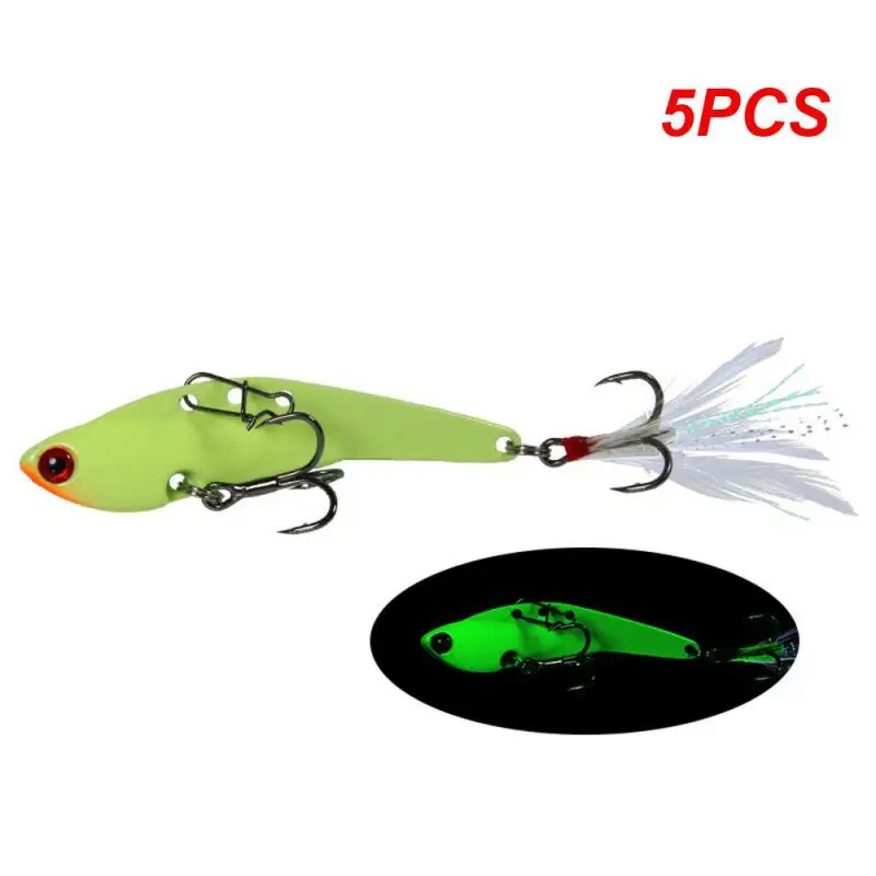 

5 шт., металлическая Вибрирующая рыболовная приманка, 13/18/25/30 г