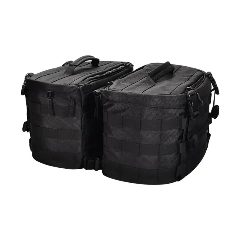 

Waterproof Motorcycle Saddlebags Waterproof Side Bags Black Storage Bag Black Multifunctional Universal Large-Capacity Luggage