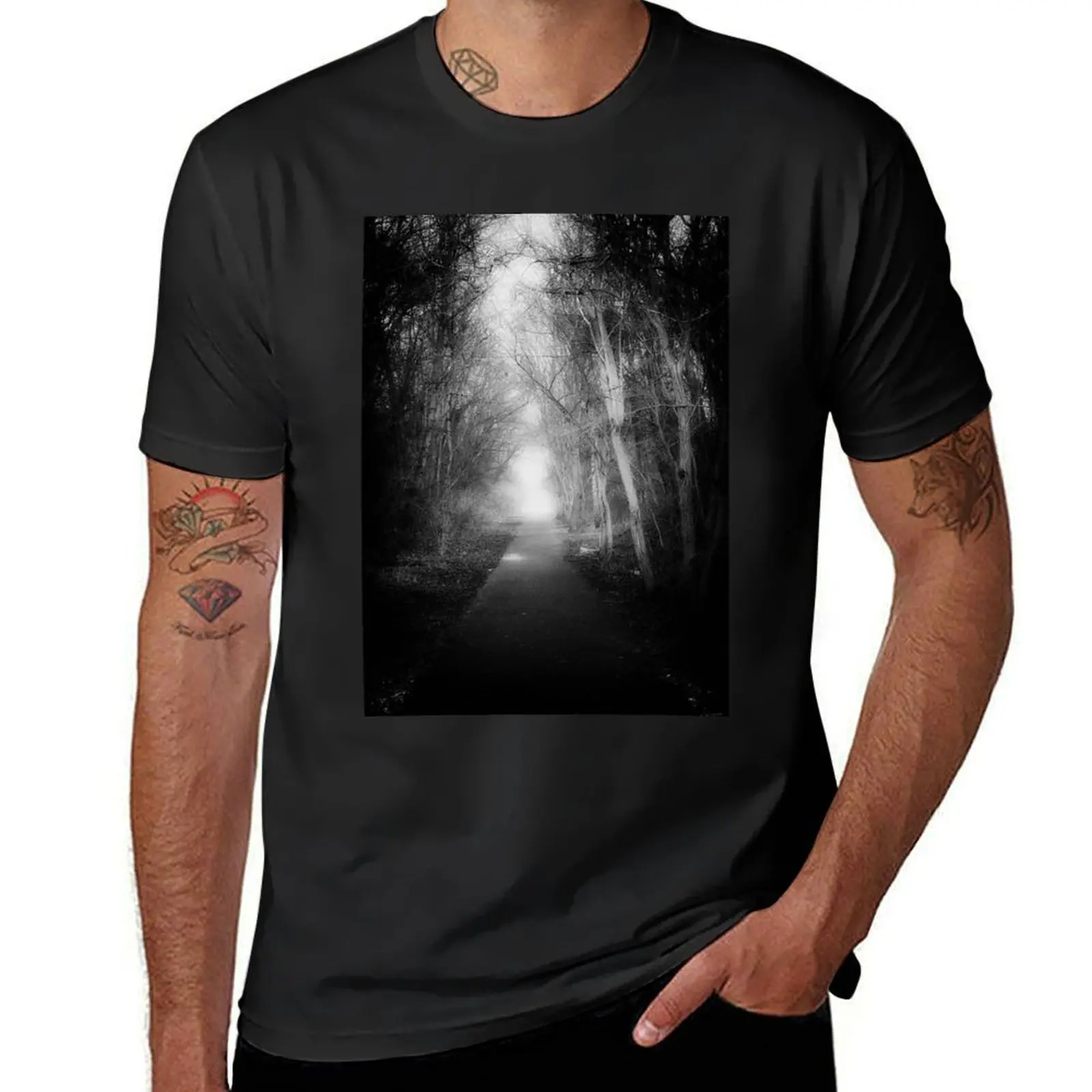 

Winter walk in Scotland T-shirt blanks vintage clothes men workout shirt