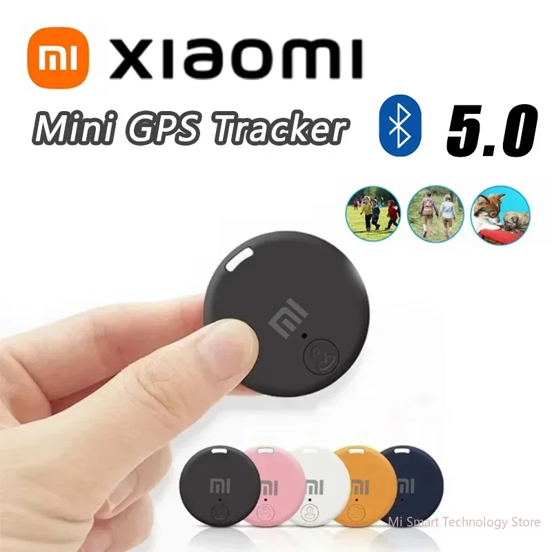 Xiaomi Portable Mini GPS Bluetooth Anti Lost Tracker for Old Men Kid Pet Bluetooth 5.0 Mobile Key Round Tracking Smart Locator anti lose tracker smart bluetooth locator