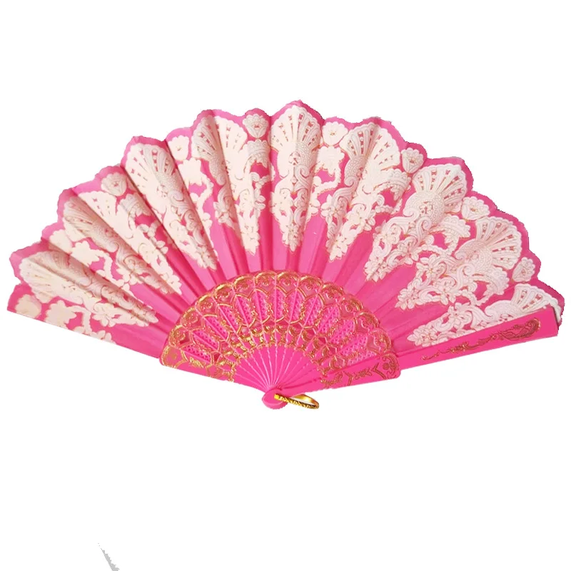 Vintage Folding Fan Dance Hand Held Spanish Style Luxury Wedding Fan Women Home Party Decoration Photography Props