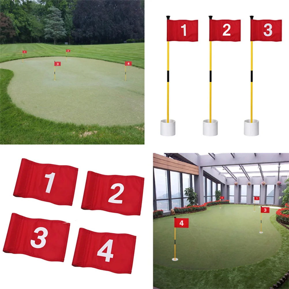 

Golfing Numbers Flags Mini Indoor Golf Flagstick Practical Golfing Flags Small Golfing Flags Yard Indoor Outdoor Backyard