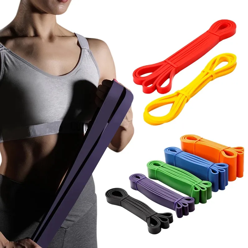 Tough Latex Resistance Band Elastic Exercise Strength Pull-Ups Auxiliary  Band Chewing Gum Fitness Equipment Strengthening Train