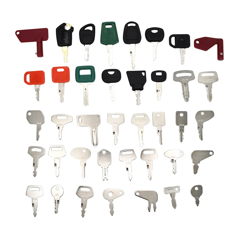 39PCS Heavy Equipment Keys Construction Ignition Key Compatible with New Holland Ford Compatible with Caterpillar CAT