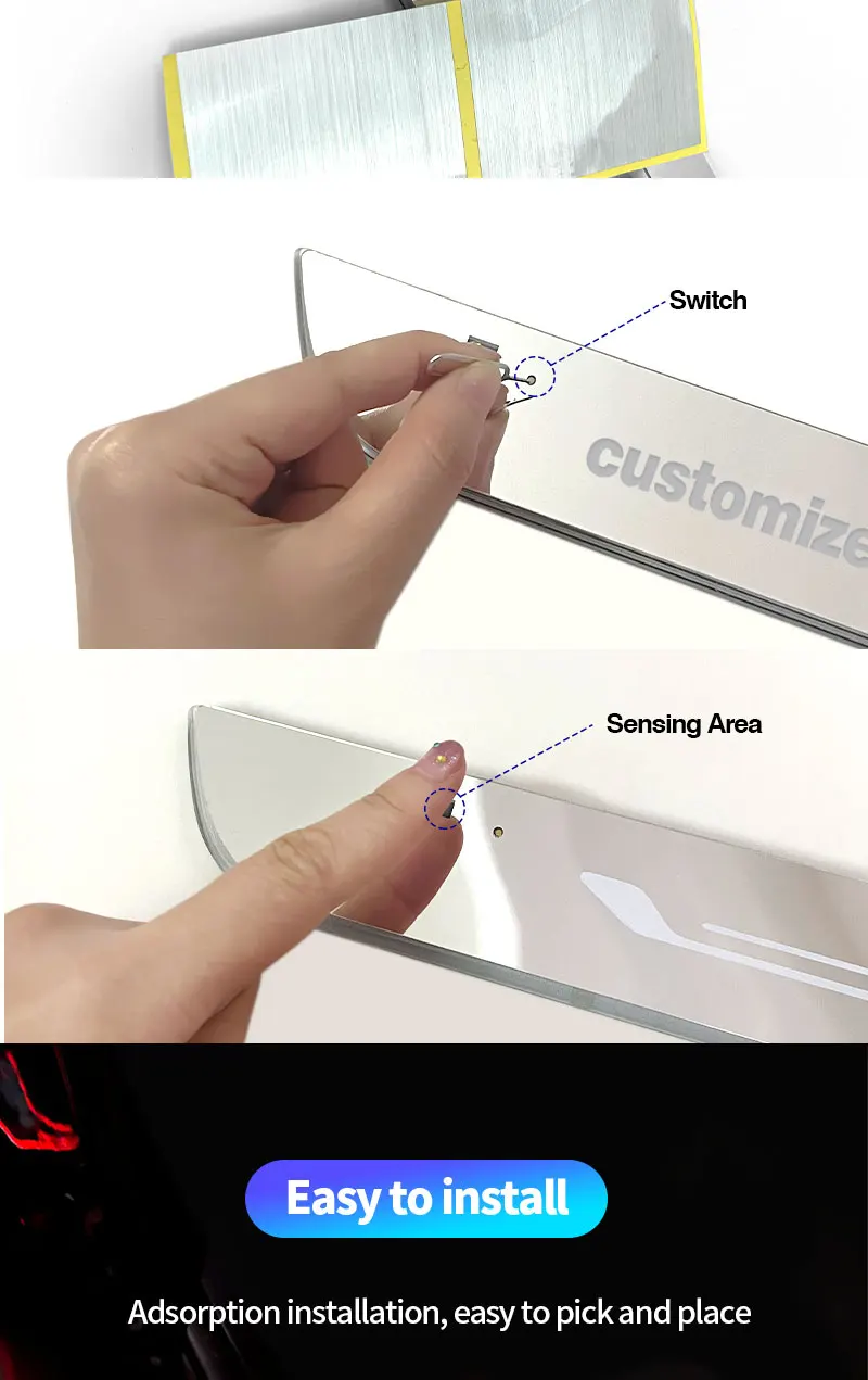 Customized Car Door Sill Light LED Welcome Pedal Projector