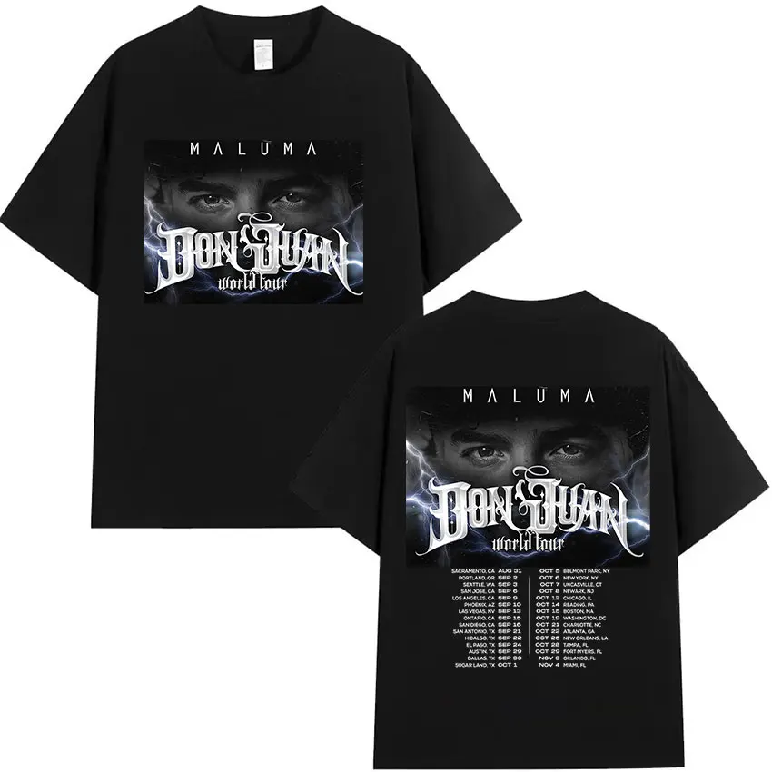 Rapper MALUMA 2024 Album Graphic T Shirt Men's Hip Hop Retro Style Short Sleeve T-shirt Fashion Oversized Cotton Tees Streetwear 6