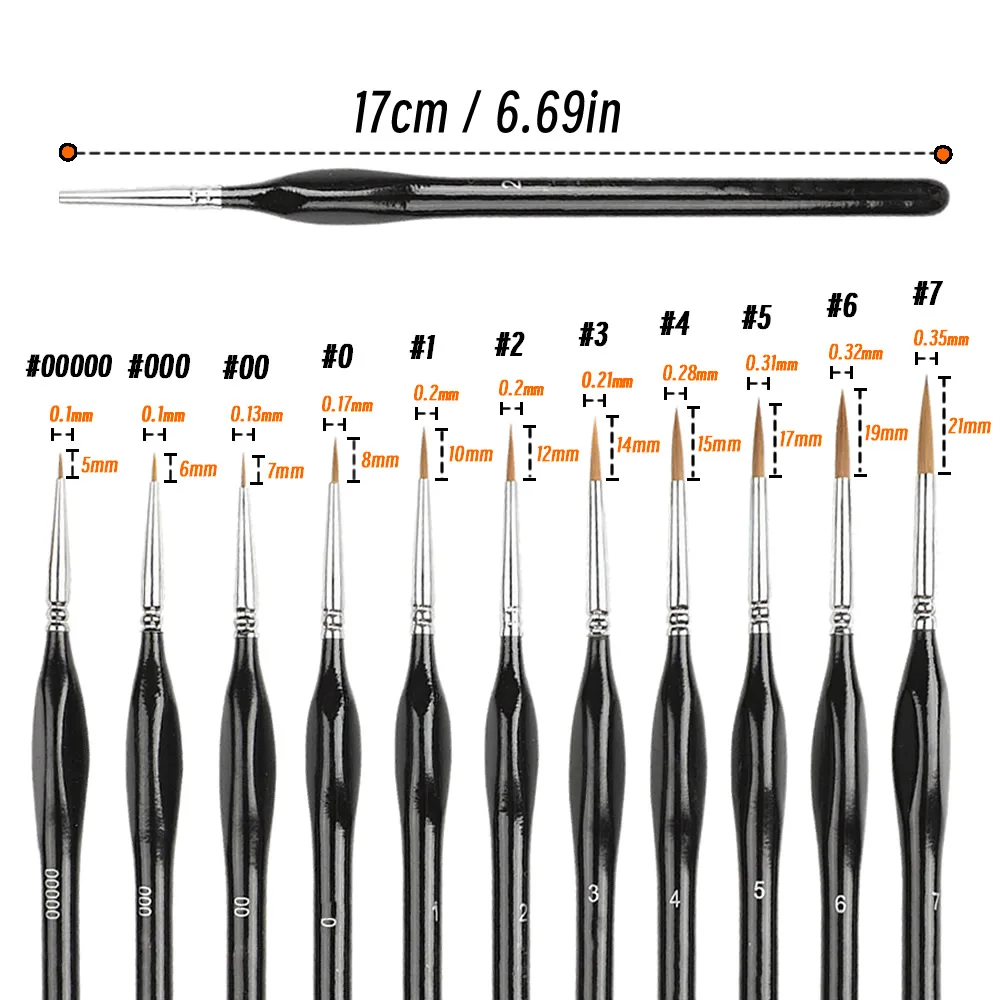 Fine Detail Paint Brushes 2