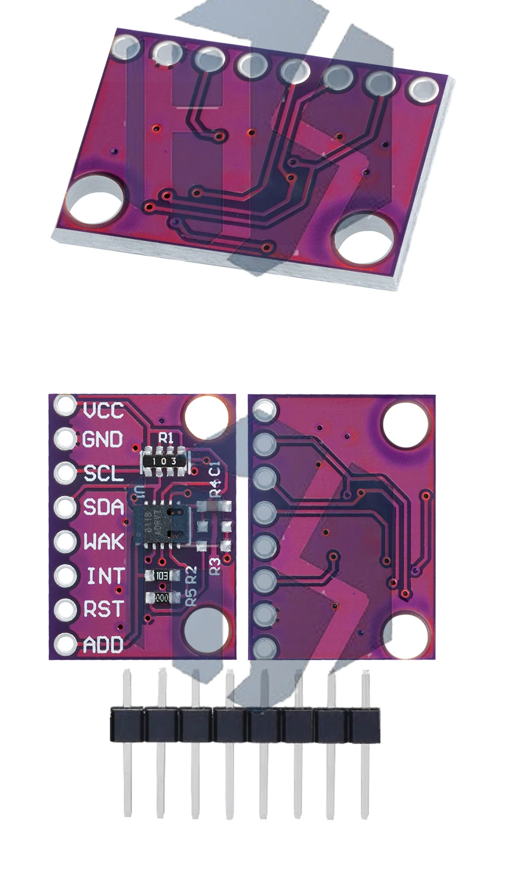 Gassensor Kohlendioxid-Erkennungsmodul CCS811 CO2 ECO2 TVOC Luftqualitätsmessung I2C-Ausgang CJMCU-811 für Arduino – Detail 15