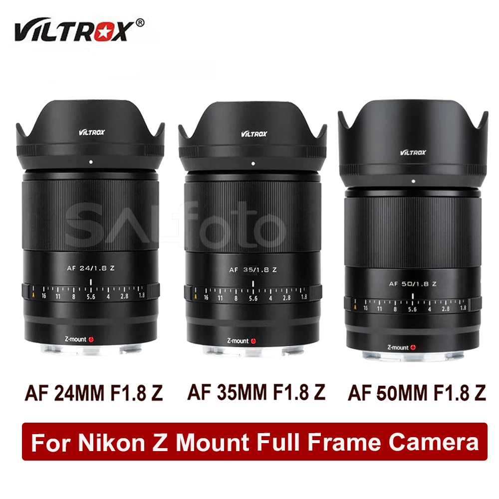 Viltrox 24Mm 35Mm 50Mm F1.8 Z Af Obiettivo Grandangolare Ad Ampia Apertura Per Fotocamera Nikon Z-Mount Full Frame Z6 Z7 Ii Z50 Z6Ii
