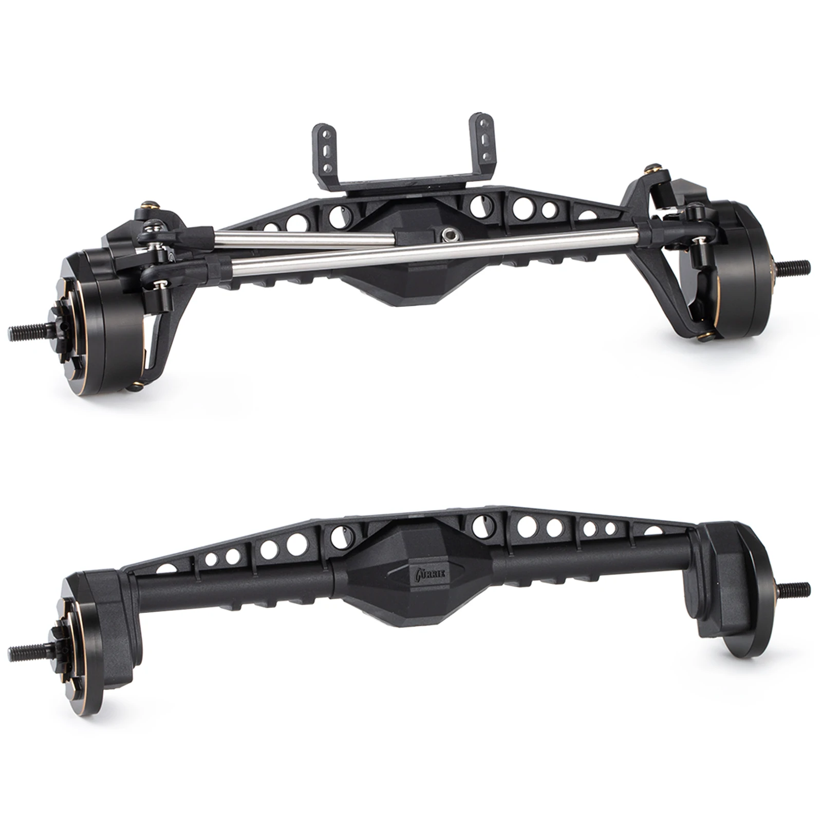 Complete Plastic F9 Portal Axle and Heavy Brass Knuckles Diff Cover for