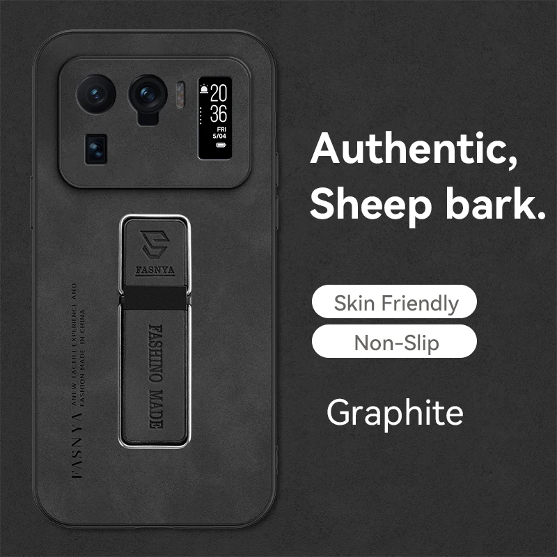 Ultra Thin Leather Phone Case with Soft Bumper and Holder Back Cover