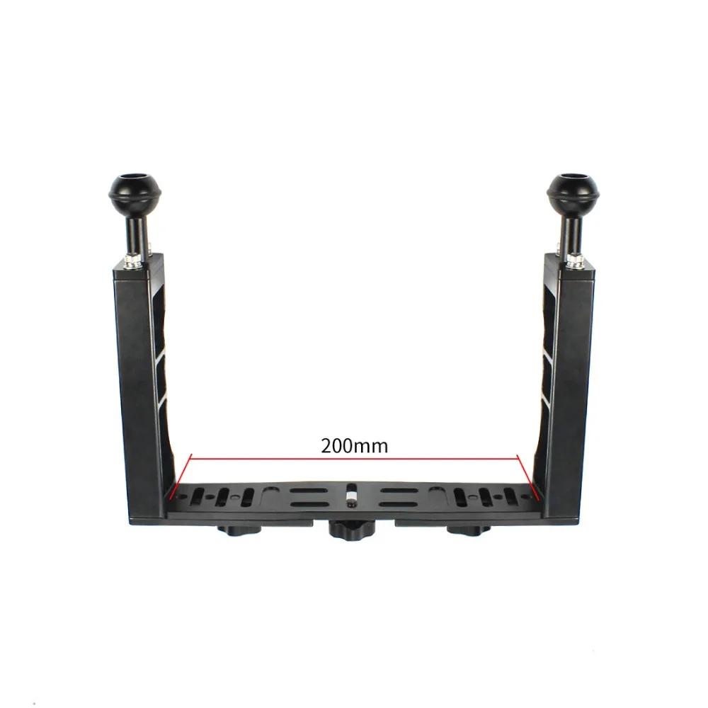Unterwasser-Doppelgriff-Tray-Halterung Video Light Handgriff-Stabilisator für Gopro 13 für Insta360 x4 DSLR-Camcorder-Tauch koffer – Detail 29