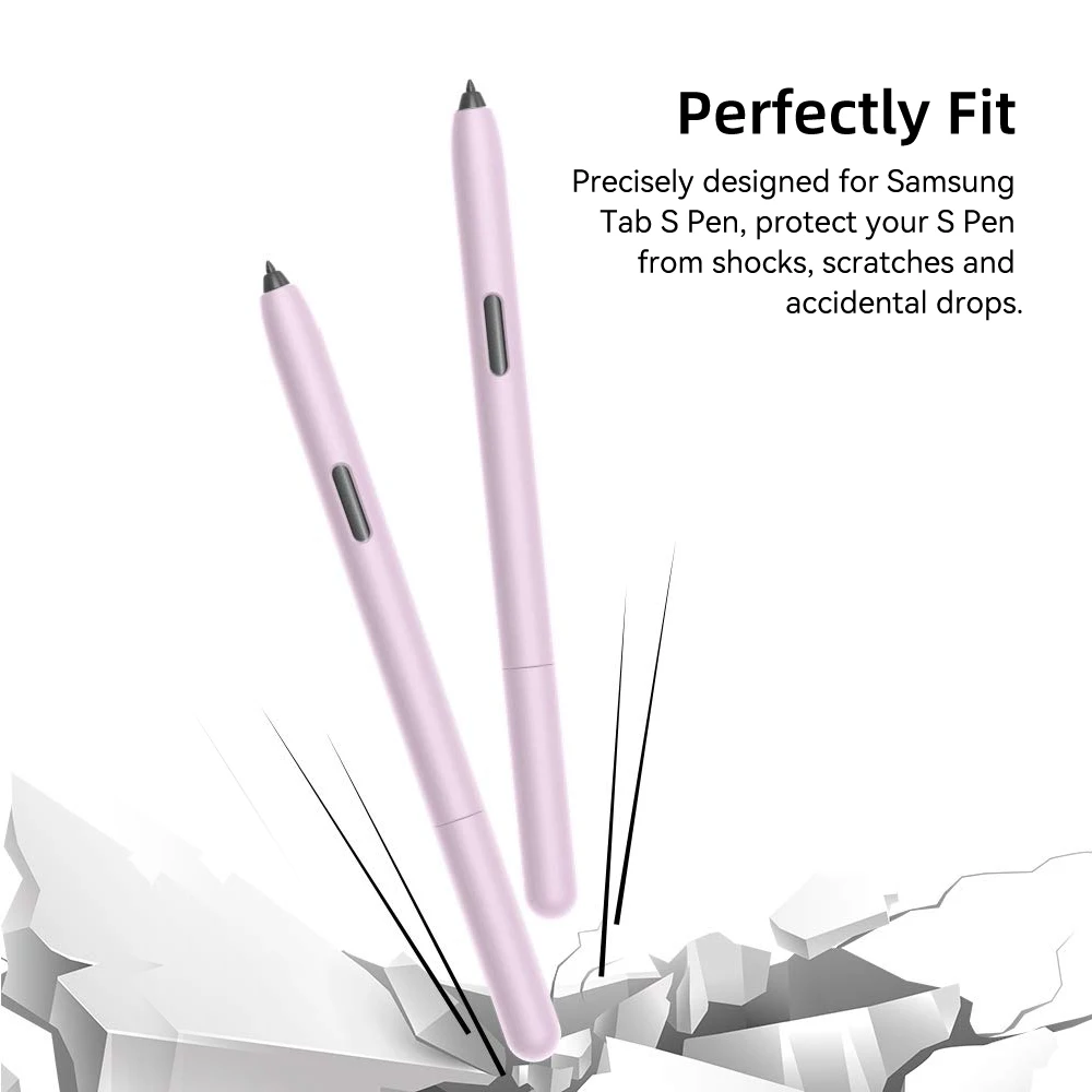 para Samsung Tab s Pen Case Compatível Samsung Tab s6 Lite s7 s7 Plus s7 fe s8 s8 Mais Caneta Stylus Capa de Silicone Lápis Manga - Imagem 6
