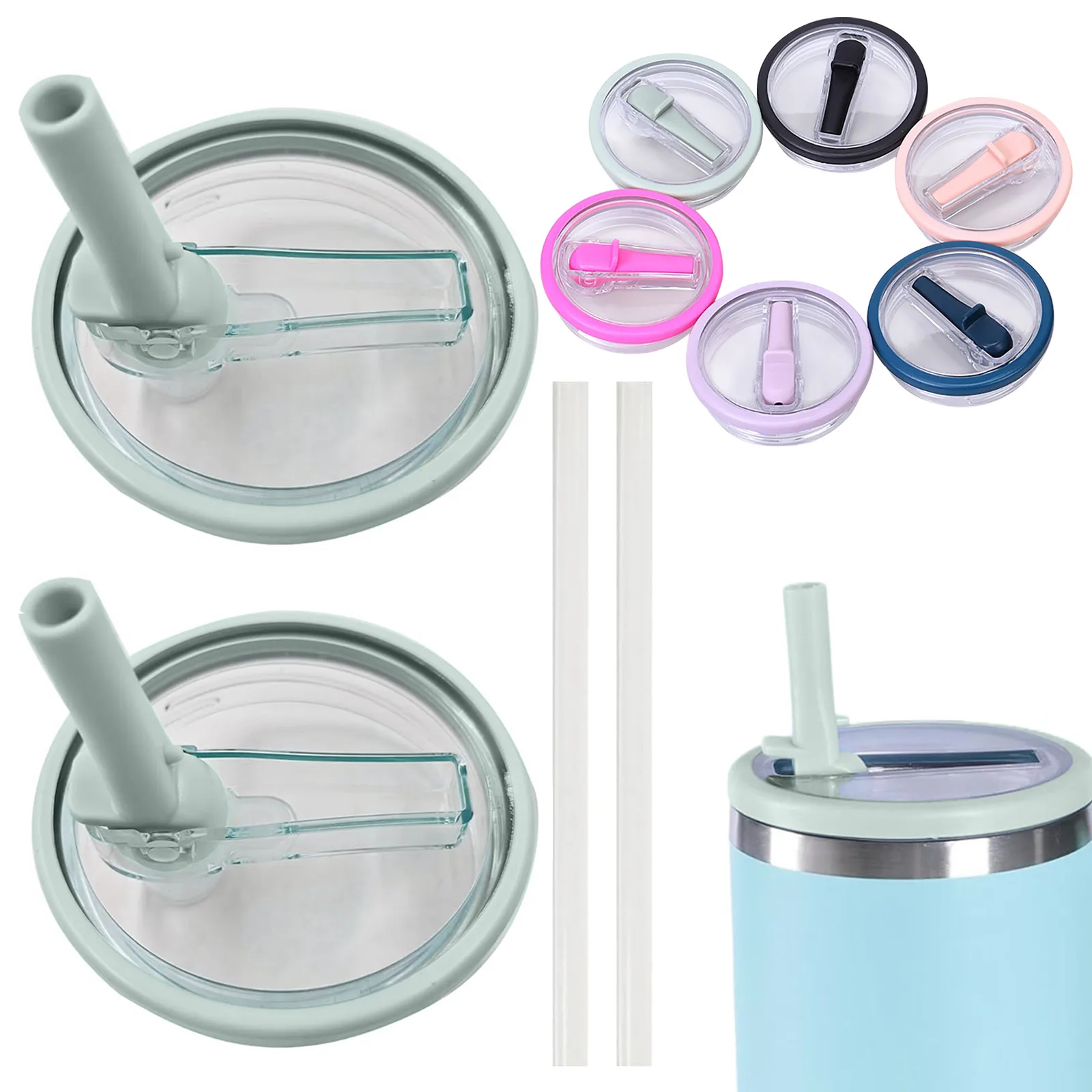 TumblerFlipStrawLidSubstituioFitparaQuencherProvade