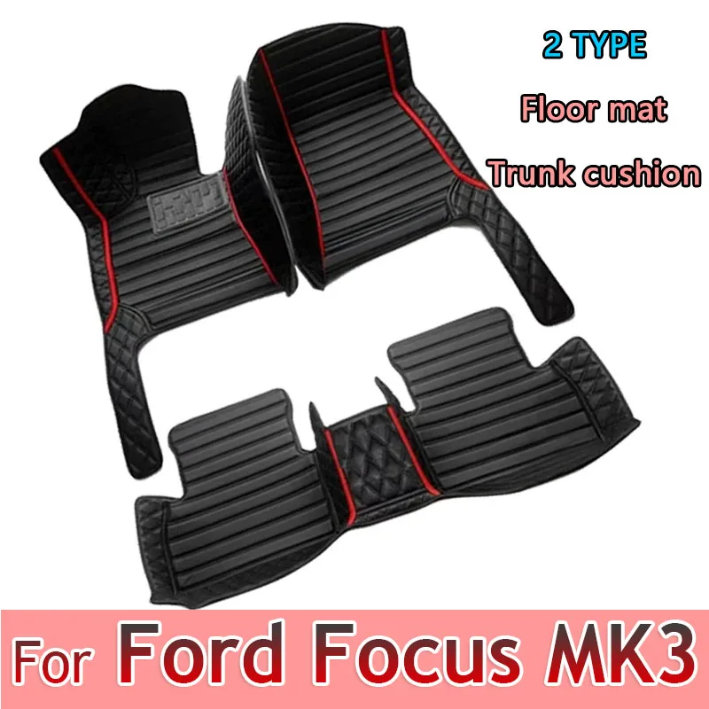 

Автомобильные коврики на заказ для Ford Focus MK3 2012-2018 лет, автомобильные коврики, Аксессуары для ног