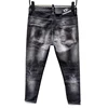 Chareiharper 930  New Tatty Paint Splash men's slim Fit Stick Fabric Stretch jeans Blue Leggings 3