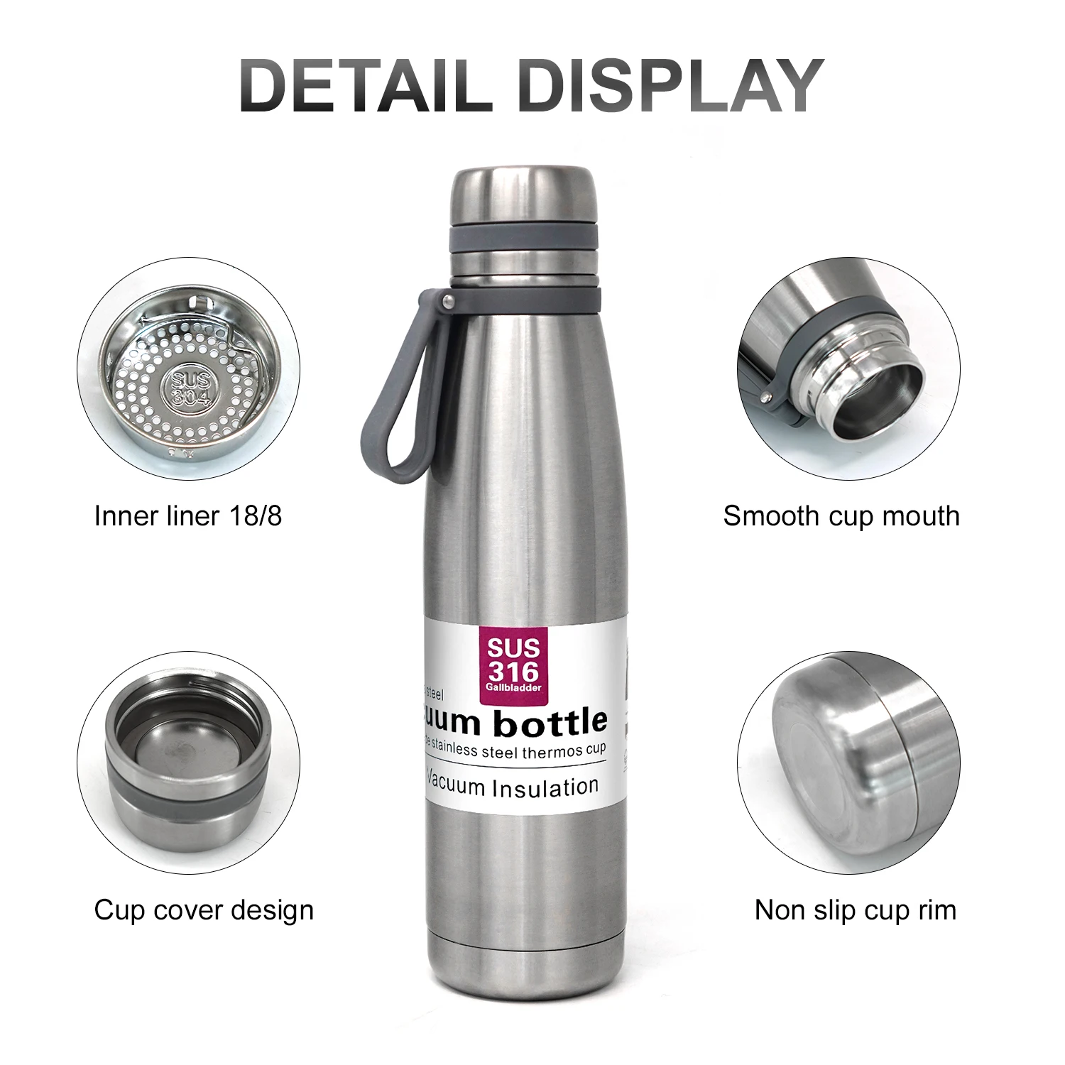 Deluxe Stainless Steel Vacuum Insulated Thermos