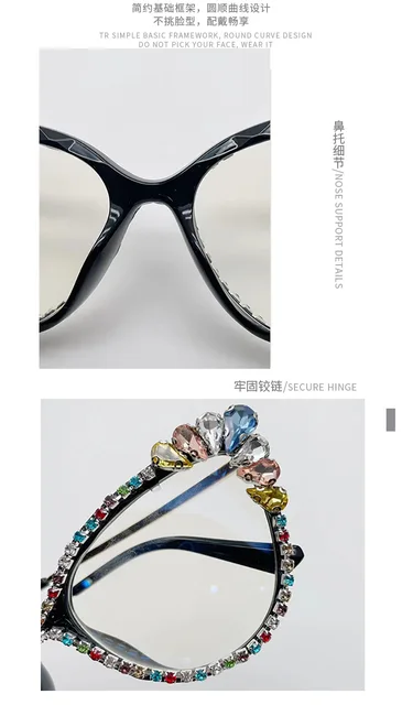 Grey Cat Eye Glasses Kato Oval Framed Sunglasses Black