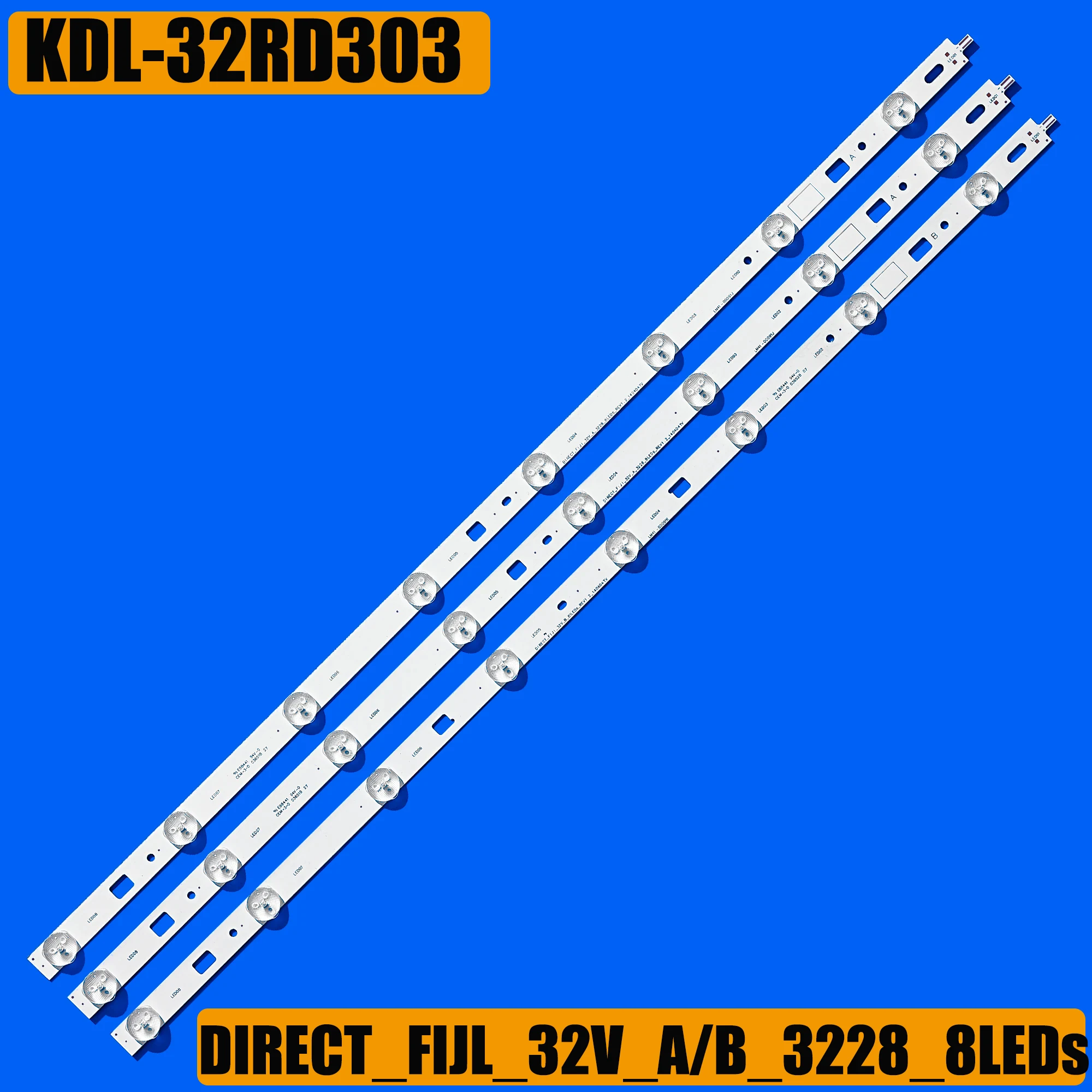 

1/5/15 Kit LED Backlight strip for 32"TV KDL-32RD303 KDL-32R303C KDL-32R303B KDL-32R433B IS4S320DNO01 LM41-00091J