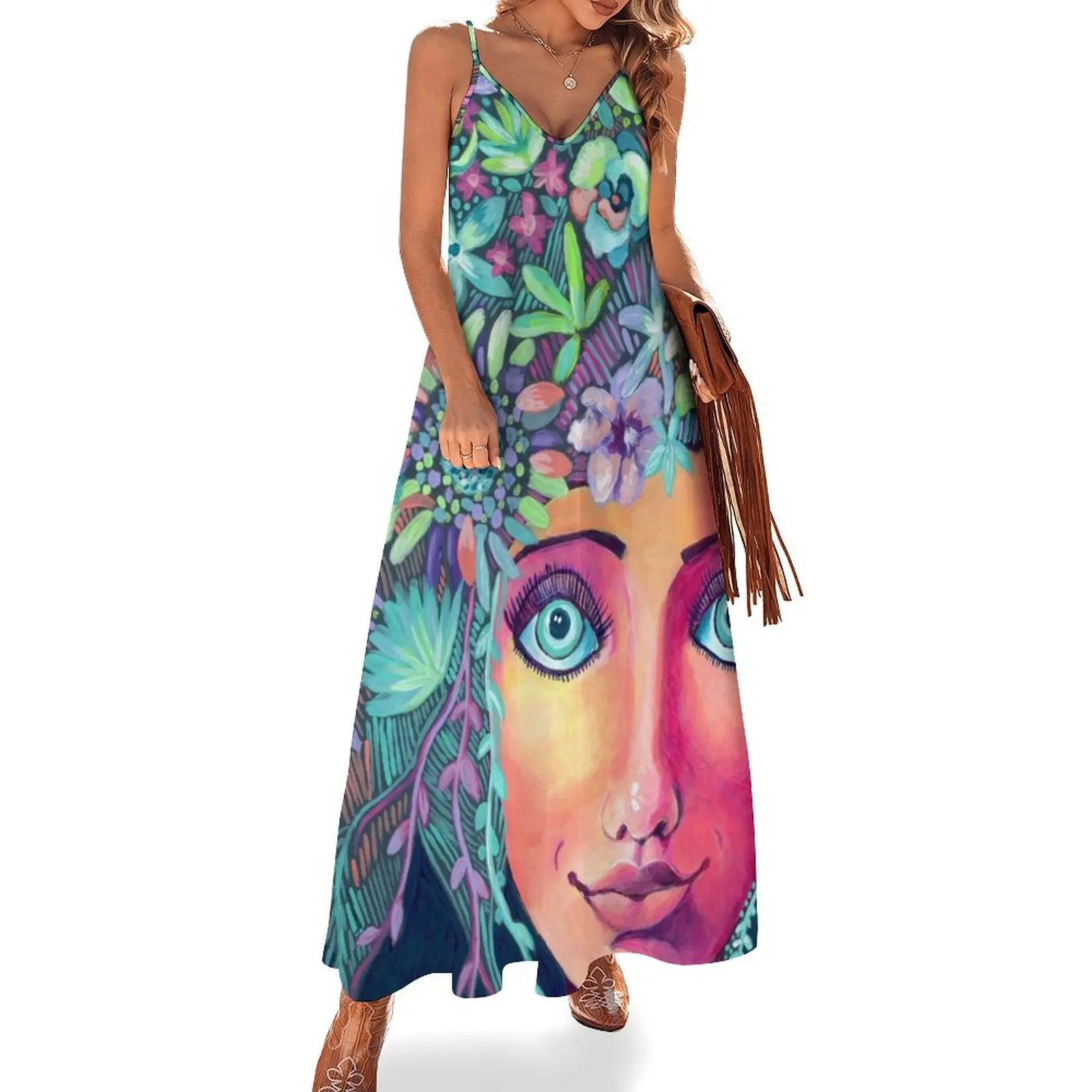 

Spring Hair Sleeveless Dress sexy dress women evening dress women's dresses luxury