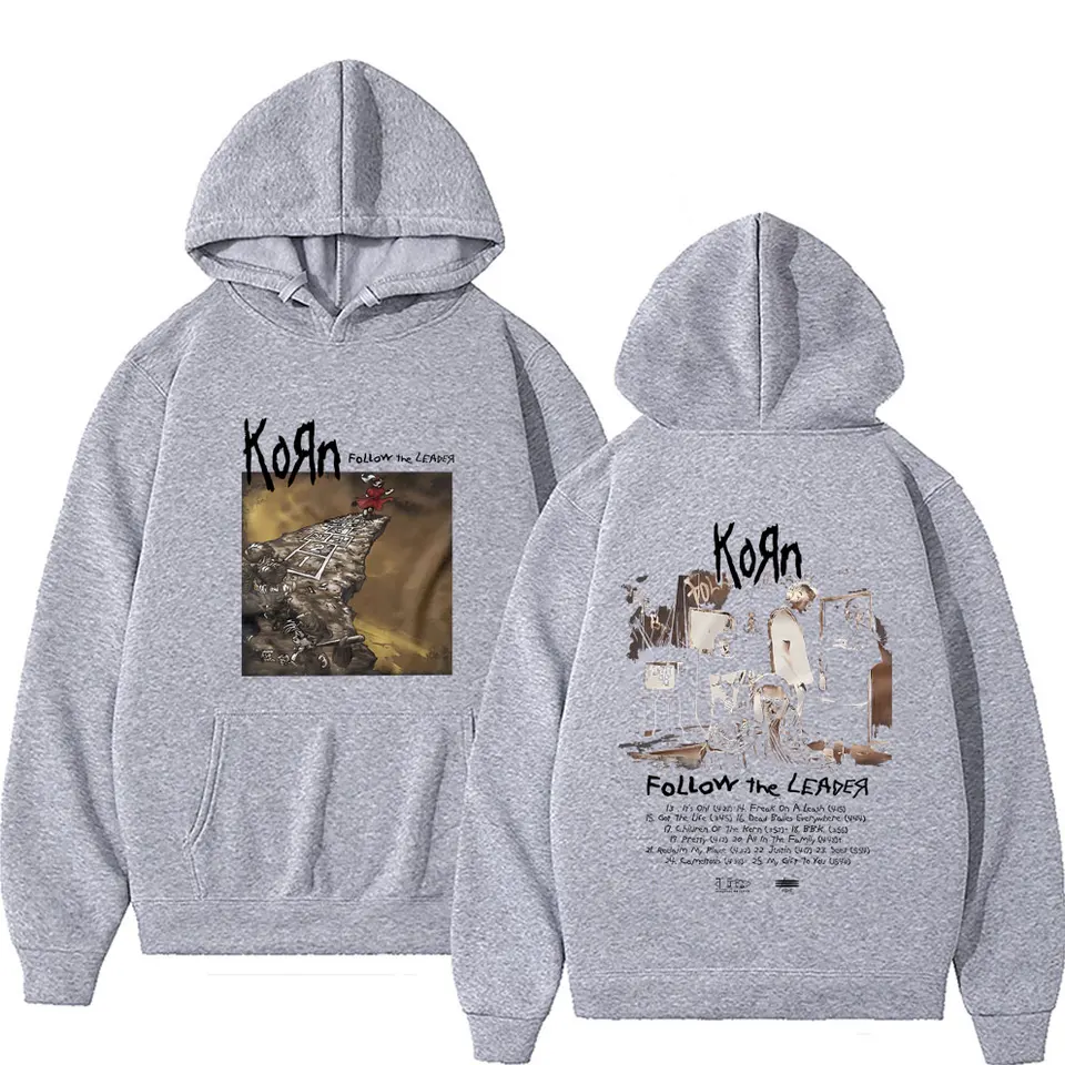 Rock Band Korn Follow The Leader Graphic Hoodie Men Women Gothic