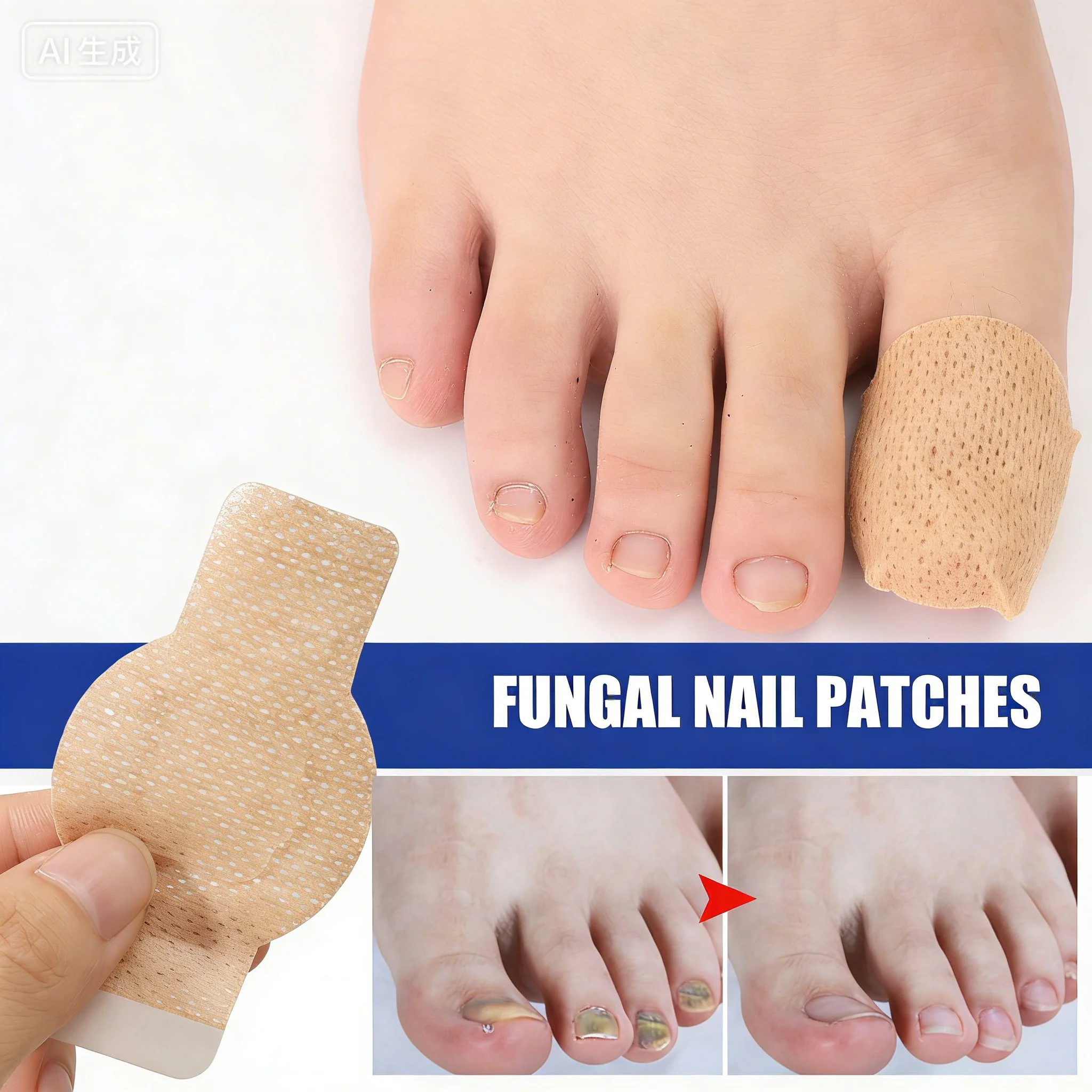 Ingrown Toenail Correction Patch Waterproof Nail Repair Tool Set_voghion.com