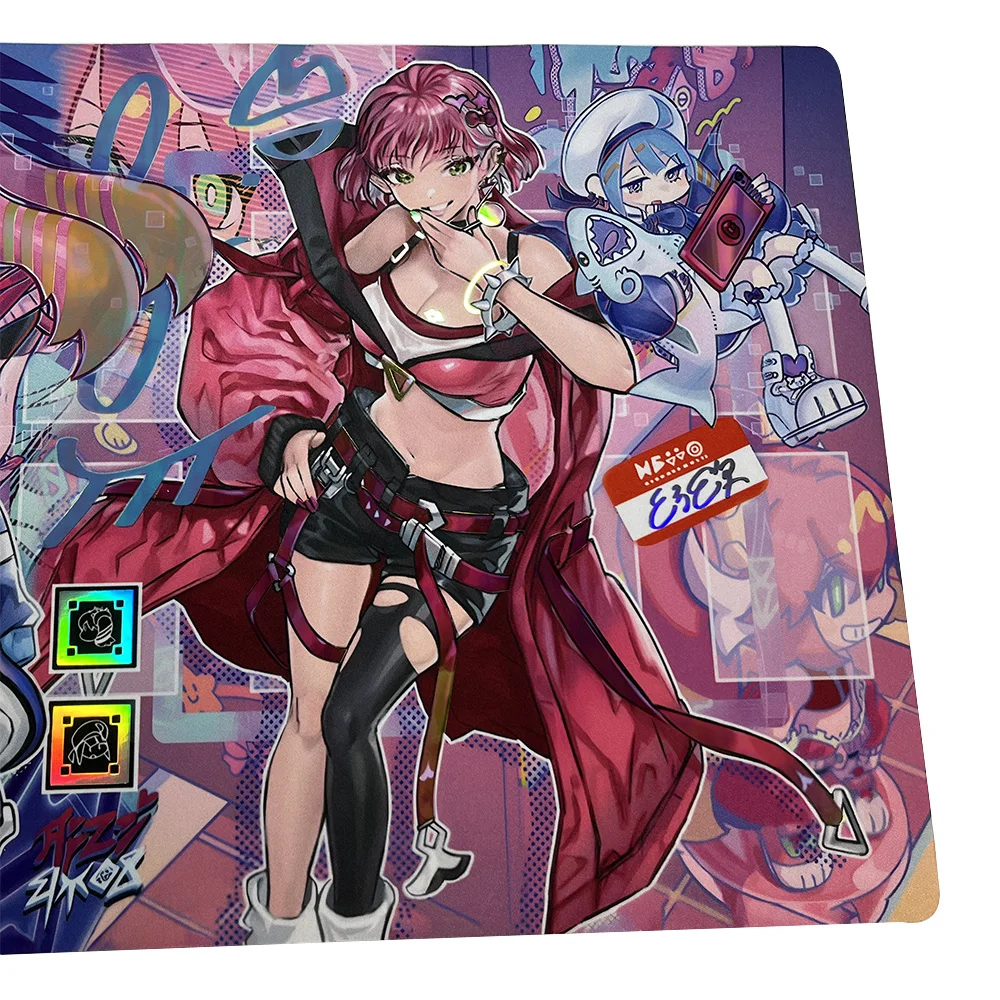 YGO EvilTwins Ki-sikil & Lil-la klavye matı folyo holografik parlak Holo Yu  yu-gi-oh oyunu büyük fare Mat saklama çantası - AliExpress
