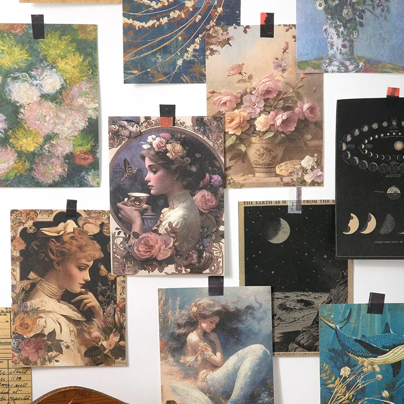 120 pcs Vintage Collage Scrapbooking Journal Material paper Card Making DIY Handbook Planner Creative Memo Stationery Supplies 4