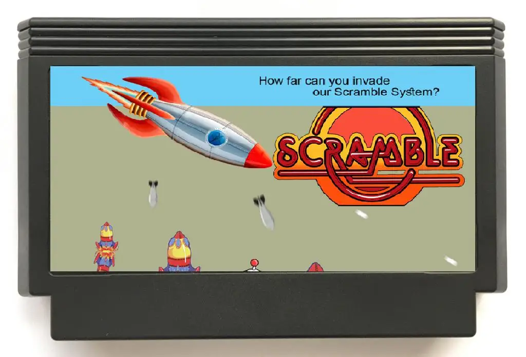 Scramble Konami Cartucho de Jogo para Nes fc Console - Image 3