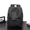 Fashionable New Men's Backpack Trendy Brand Large Capacity Male Bag Lightweight Business Laptop Plaid Backpack 1