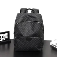 Fashionable New Men's Backpack Trendy Brand Large Capacity Male Bag Lightweight Business Laptop Plaid Backpack 1